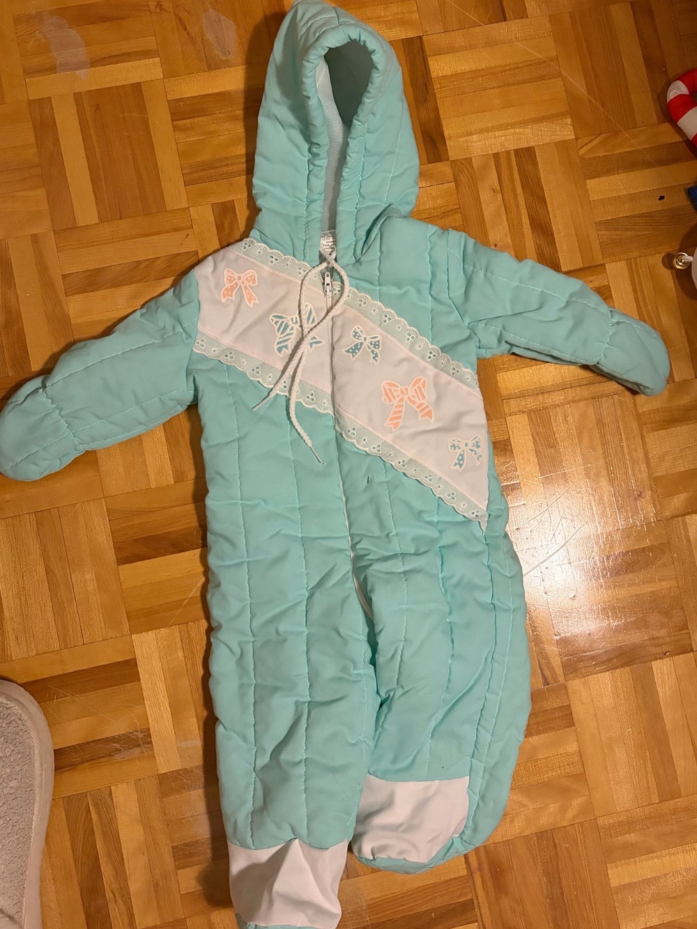 Vintage 1980s Claire Bell Baby’s Snow Suit